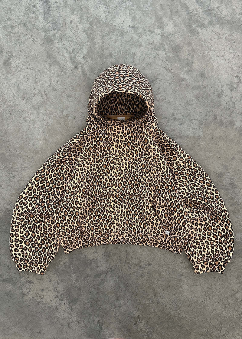 Cross Border Vintage Leopard Print Printed Hoodie Couple Zipper Pullover Sweater